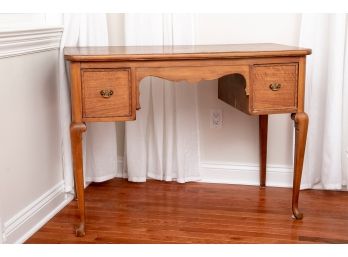 Antique Wooden Two Drawer Desk