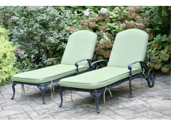 Pair Of Fortunoff Lounge Chairs With Cushions From The San Remo Collection