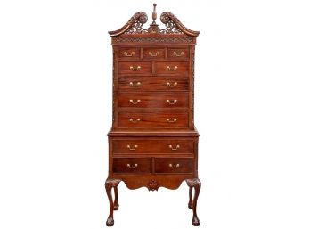 Antique Mahogany Chippendale Style SMALL SCALE Highboy