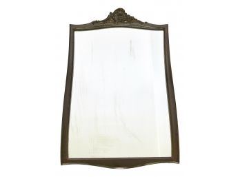 Antique Carved Wood And Gesso Wall Mirror