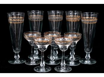 Set Of Ten Fun Decorative Beer And Cordial Glasses