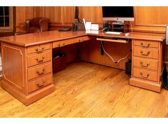 High Point Furniture Industries Bedford L Shaped Wood Desk