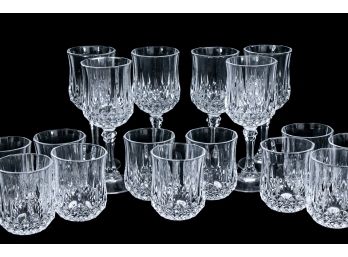 Set Of Six Crystal Cordial Glasses / Set Of Eleven Crystal Shot Glasses