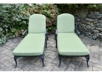 Pair Of Fortunoff Lounge Chairs With Cushions From The San Remo Collection