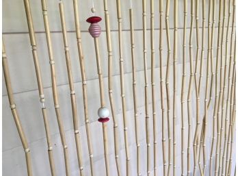 Natural Bamboo Beaded Curtain