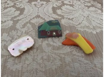 Lot #13 Three Colorful Pins