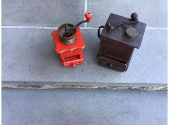 Two Vintage Coffee Grinders