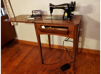 Antique Singer Cabinet Sewing Machine