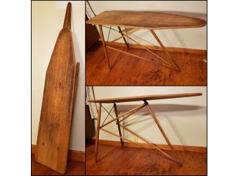 Antique Wooden Folding Ironing Board