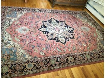 Beautiful Vintage Hand Made Rug - Nice Colors - Good Quality - GREAT PIECE !