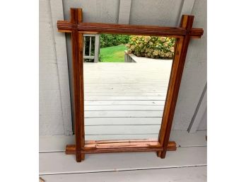 Antique Wood Mirror