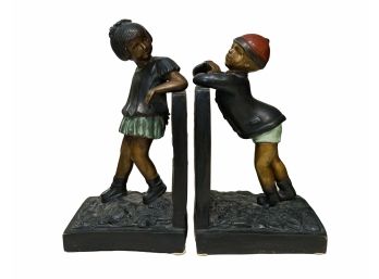 16” Boy Meets Girl Bookends