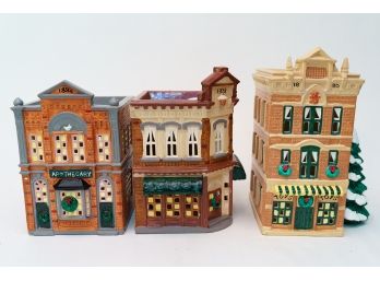 Collectible Department 56 - 3 Christmas Snow Village Buildings