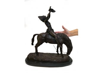 RARE Bronze Marshall Mitchell Sculpture “Prayer To The Earthmaker” Appraised Value $91,000.00 -See Certificate
