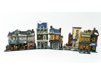 Collectible Department 56 - 4 Christmas In The City Series Buildings