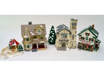 Collectible Department 56 - 4 Christmas Village Buildings