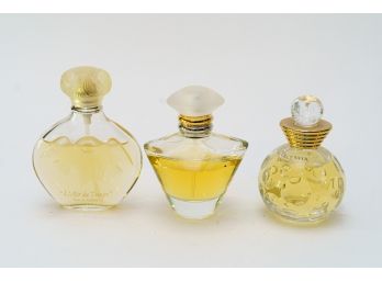3 Perfume Bottles Christian Dior, 'L' Air Du Temps' Eau Du Toilette, One Unknown - Partially Used