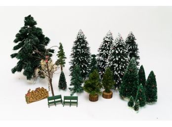 Collection Of Christmas Village Accessories