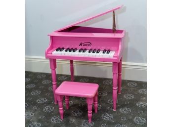 American Music Pro Pink Toy Piano With Bench