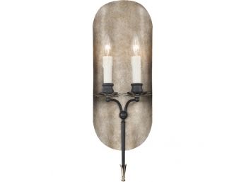 Savoy House Wall Sconce Light With Aged Iron And Soft Copper Accents