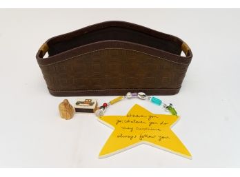 Collection Of Desktop Accessories And Décor