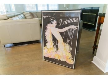 Vintage Framed  'Doriane' By Charles Gesmar Poster Print