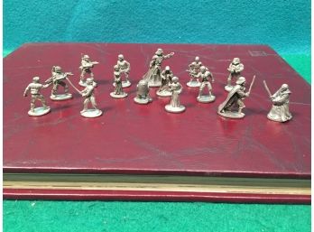 15 Star Wars Monopoly Pewter Figures Playing Pieces. Darth Vader, Princess Lea, C3PO, R2D2, Luke, Storm