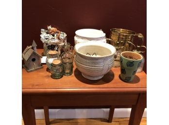 Garden Decor Lot With Glass Misters