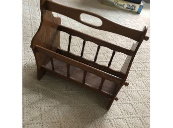 Wooden Magazine Rack
