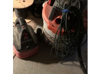 Wet Vac Lot: 12 Gallon And 2 Gallon
