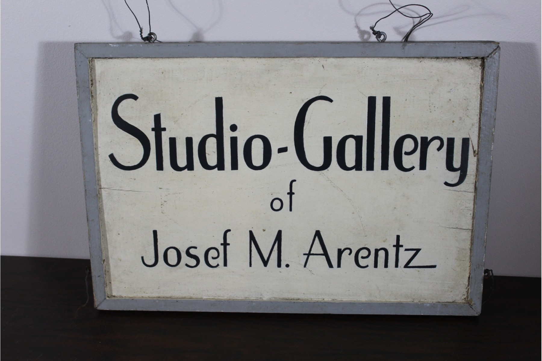 Original Double Sided Gallery Sign Of A Renowned Painter #697689 ...