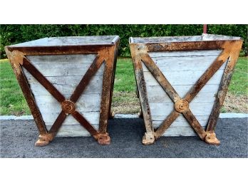 Huge Planters - Great Patina!
