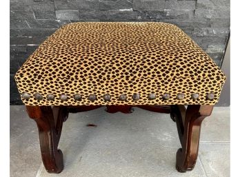Animal Print Ottoman