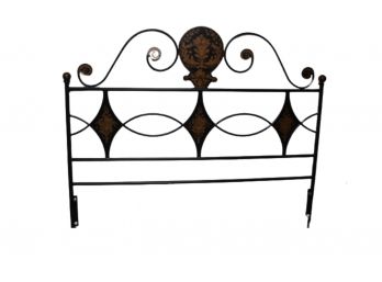 Antique Queen Hand Painted Headboard