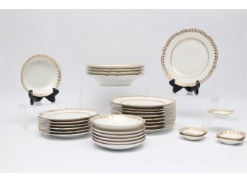 French Golden Rim China Set