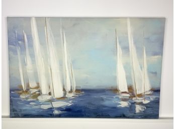 Sail Boats Print On Canvas