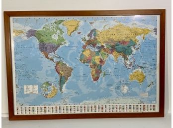 Framed World Map