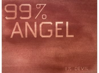 ED RUSCHA - 99 Angel, 1 Devil, 1983 - FINE ART PRINT ON THICK ARCHIVAL PAPER