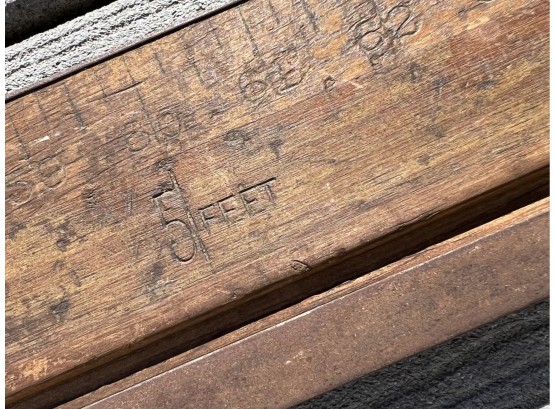 Rare! Antique Industrial 6 Foot Straight Edge Ridgely Ruler #1359309 ...