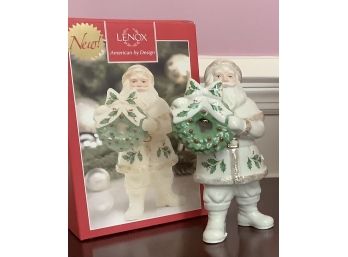 Lenox Santa With Wreath Figuine
