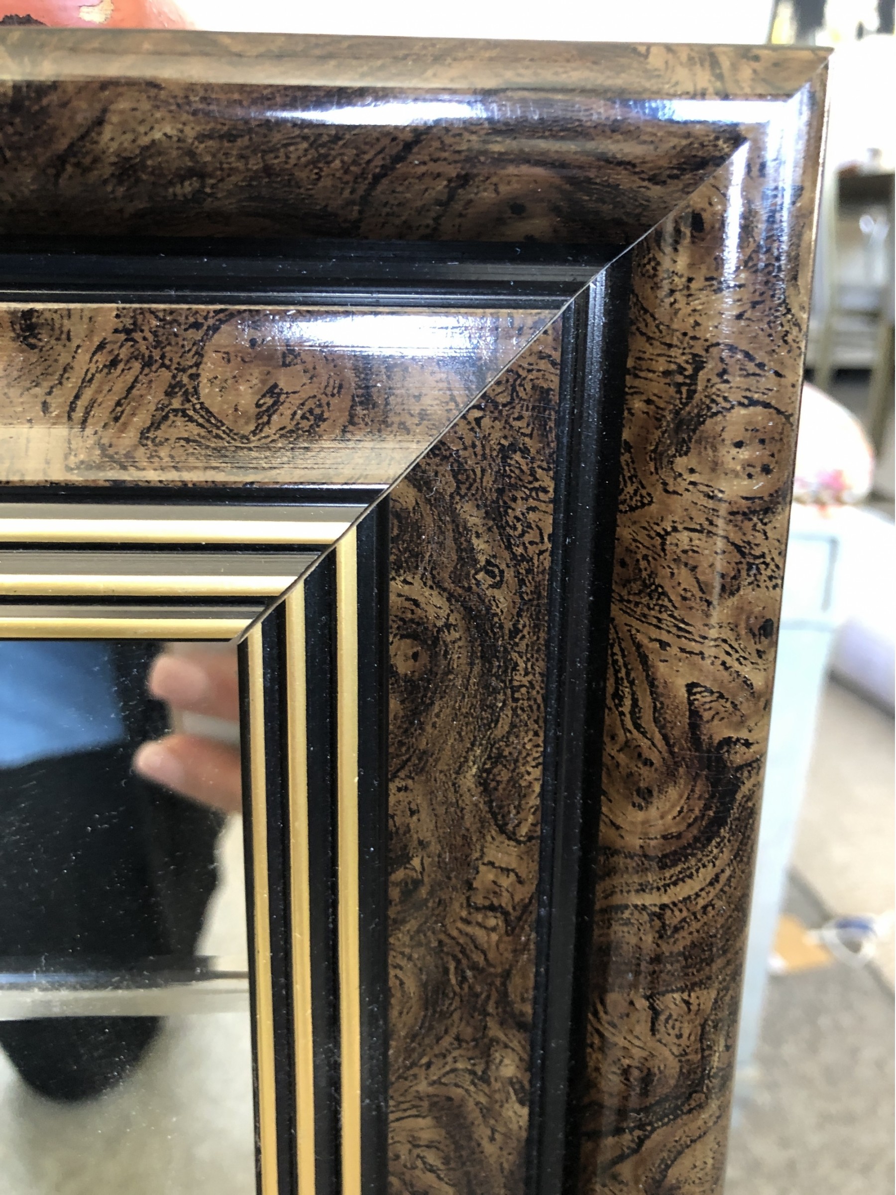 Italian Collezione D Arte Fiorentina Framed 3D Relief, Mirrored