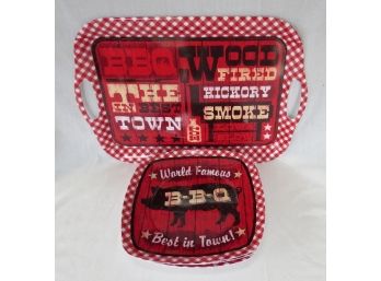 6 Piece Melamineware BBQ Tray And Plates