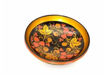 Khokhloma Wooden Hand Painted Bowl