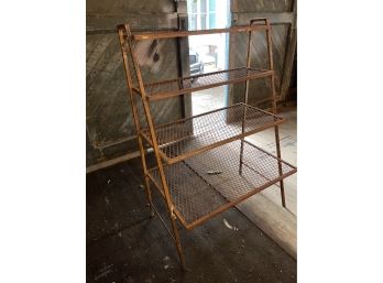 Wrought Iron 4 Shelf Garden Stand