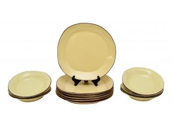 Hand Made Terracotta Plates And Bowls Imported From Italy