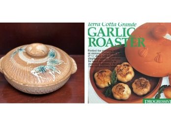 Clay Baker And Garlic Roaster