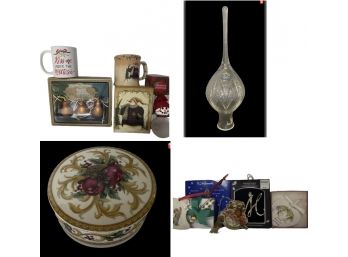 Lenox Crystal Tree Topper And More Christmas Items