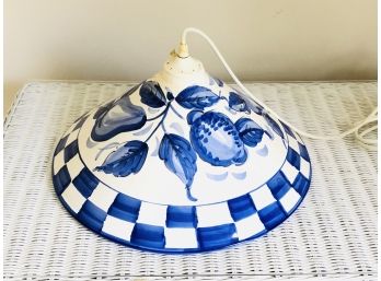 Blue And White Country Lamp By The Natural Light Company - New With Tags