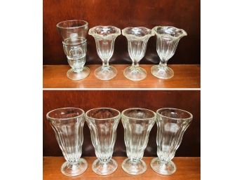 Mixed Lot Of Ice Cream Sundae Glasses