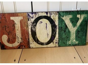 Wooden Joy Christmas Wall Art